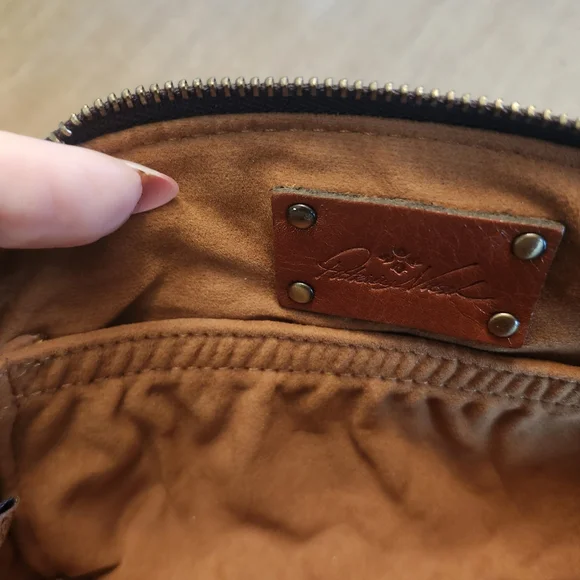 Patricia Nash Floral Print Leather Cosmetic Pouch Evening Bag - Picture 8 of 8